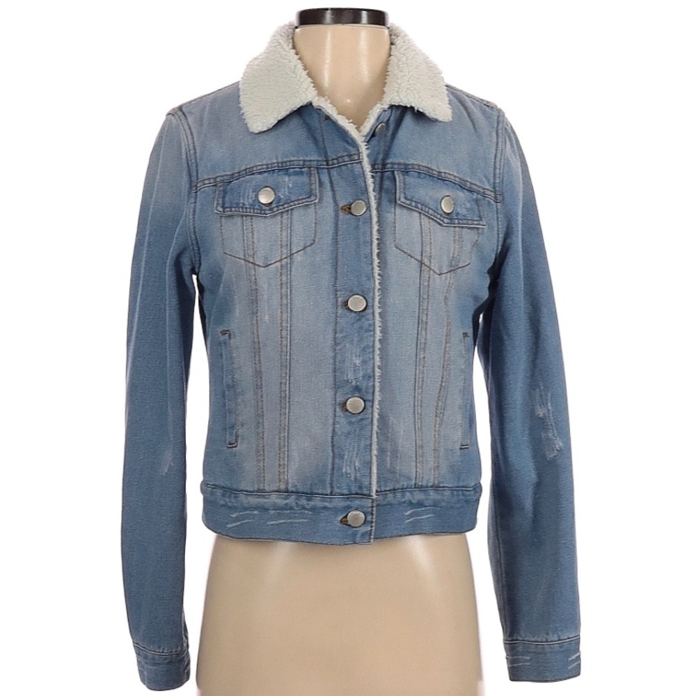 Sherpa denim jacket